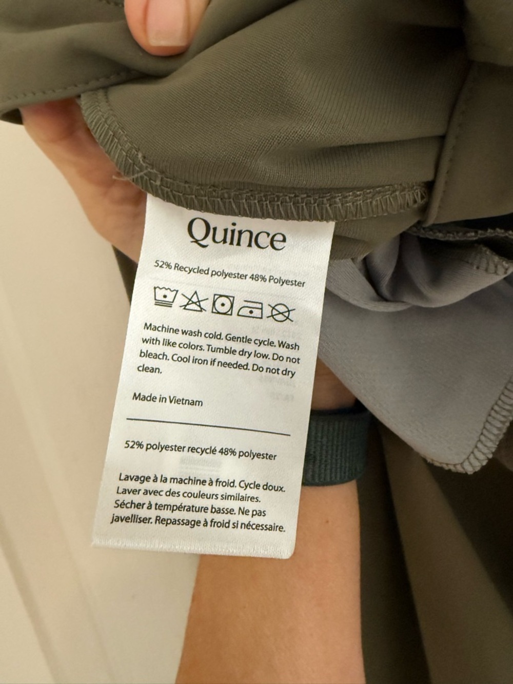 Quince Men’s ProTech Golf Pants / Faded Cargo Green 34/32 NWOT - Picture 7 of 8